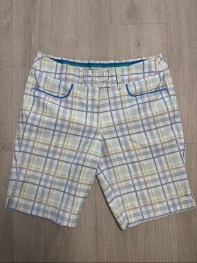 🔥BUNDLESALE Ladies M Callaway Plaid Bermuda Golf Performance Shorts